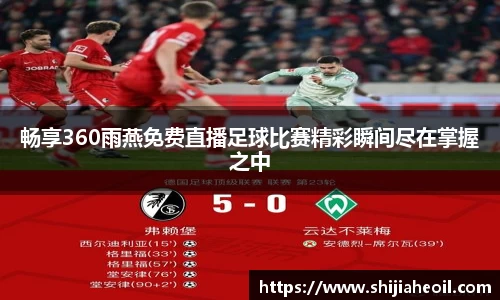 畅享360雨燕免费直播足球比赛精彩瞬间尽在掌握之中